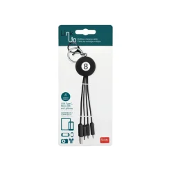 Legami Link Up - Câble adaptateur pour chargement - Lightning / USB - 8 cm - pool