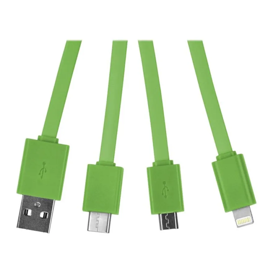 Legami Link Up - Câble adaptateur pour chargement - Lightning / USB - 8 cm - avocat