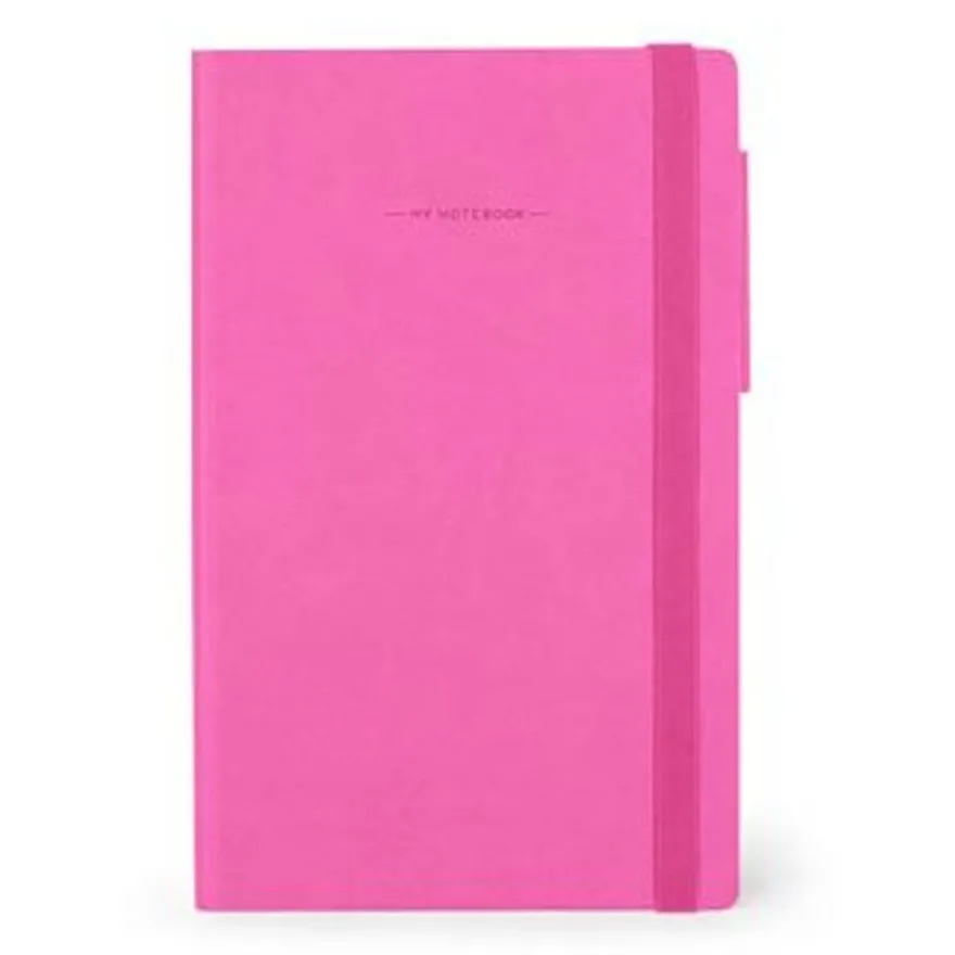 Legami My Notebook - Carnet de notes à élastique - 13 x 21 cm - ligné - rose fuchsia