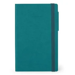Legami My Notebook - Carnet de notes à élastique - 17 x 24 cm - ligné - bleu pétrole