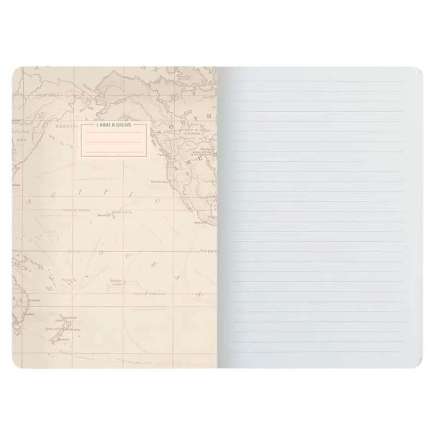 LEGAMI Travel moyenne A5 - Cahier de notes - relié - 142 x 210 mm - 40 feuilles / 80 pages - blanc - ligné