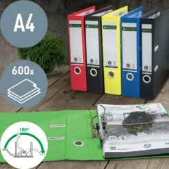 Leitz 180° - Classeur à levier - A4 - pour 600 feuilles - bleu