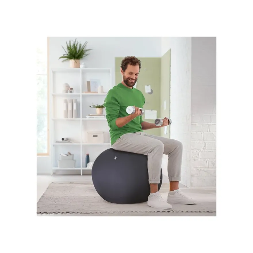 Leitz Ergo - Ballon d'assise ergonomique - Diamètre 65cm - Gris foncé