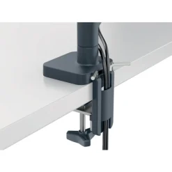 Leitz Ergo – Bras pour écran simple 17"-32"– Hauteur réglable & gain d’espace – Gris foncé