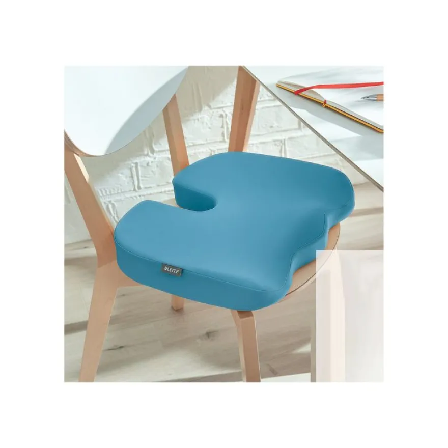 Leitz Ergo - Coussin de siège ergonomique - Soulage la pression et améliore la posture - Bleu