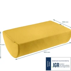 Leitz Ergo – Repose-pieds ergonomique – Soulage le dos et améliore la circulation – Jaune