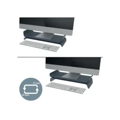Leitz Ergo - Support ajustable pour écran - Gris foncé