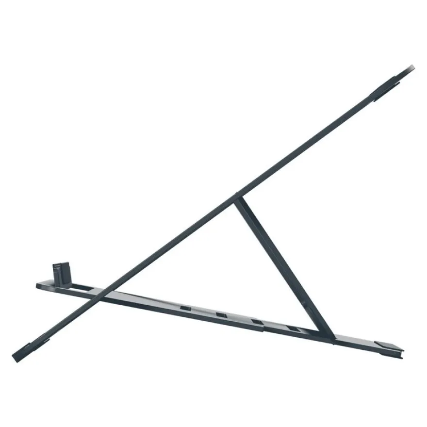 Leitz Ergo - Support pour ordinateur portable - adjustable, multi-angle, aluminum - 10" - 17" - Gris foncé