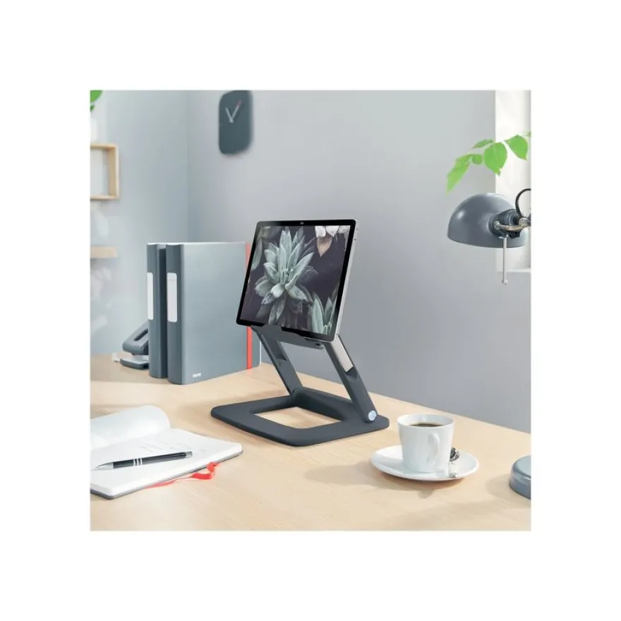 Leitz Ergo - Support pour ordinateur portable - adjustable, multi-angle, aluminum - 13" - 15" - Gris foncé