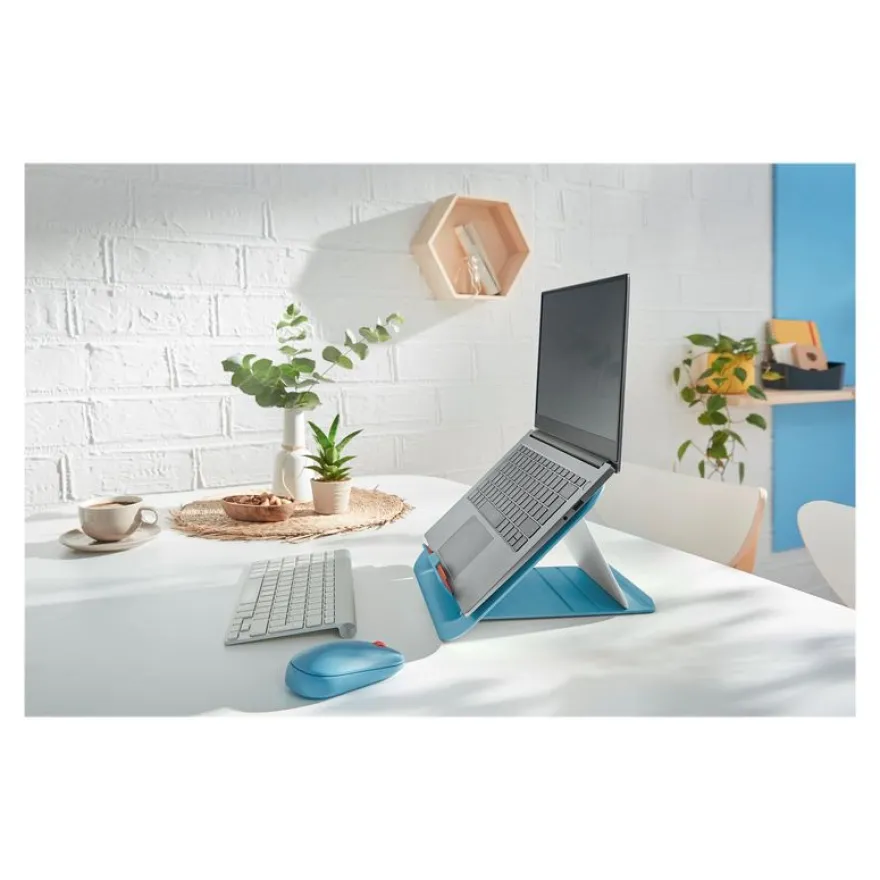 Leitz Ergo – Support pour ordinateur portable jusqu'à 17" – Réglable et ergonomique – Bleu