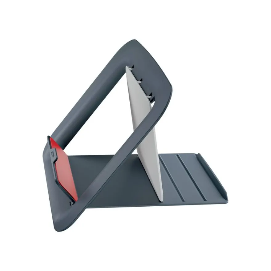 Leitz Ergo – Support pour ordinateur portable jusqu'à 17" – Réglable et ergonomique – Gris