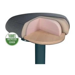 Leitz Ergo - Tabouret ergonomique - 47-64 cm - Gris foncé