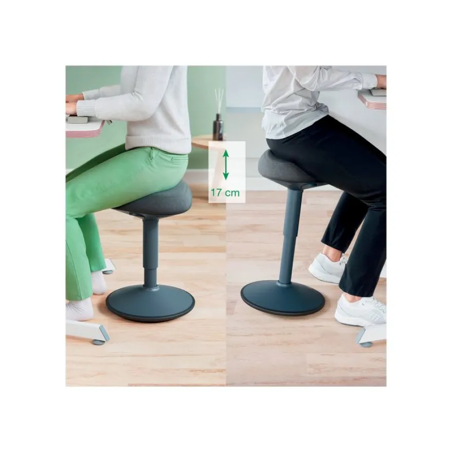 Leitz Ergo - Tabouret ergonomique - 47-64 cm - Gris foncé
