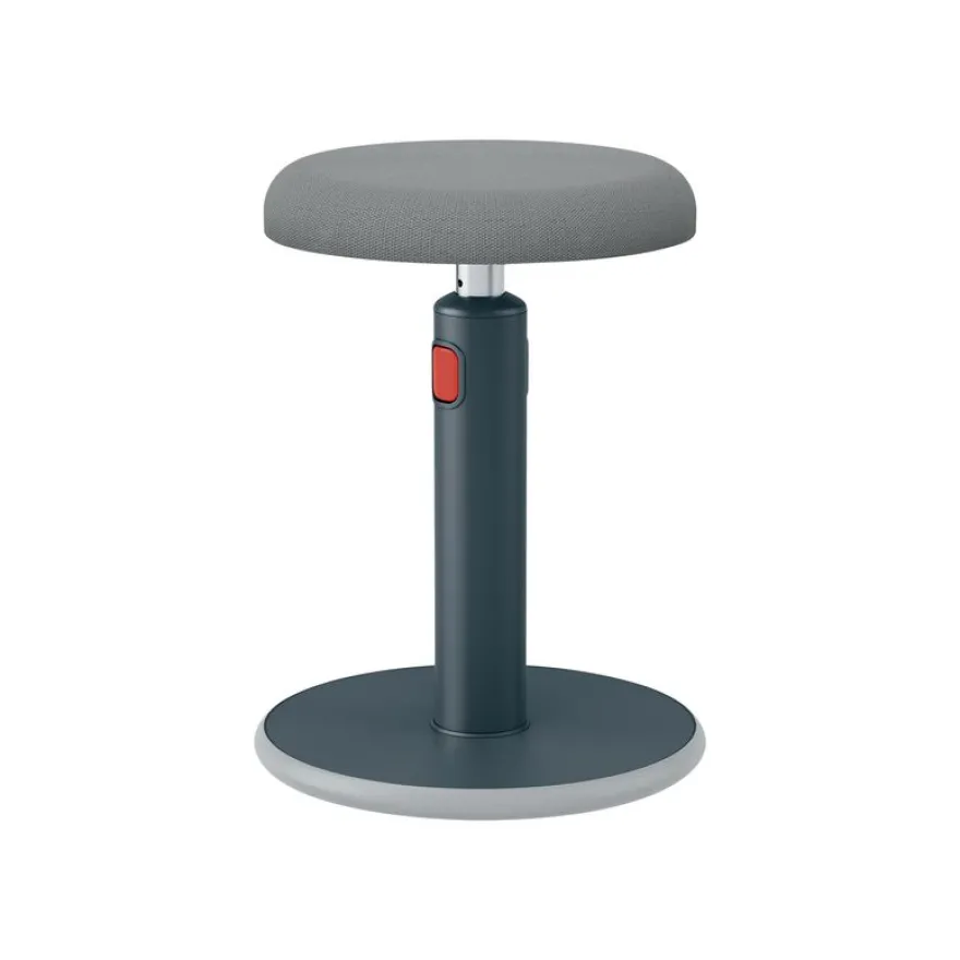 Leitz Ergo - Tabouret ergonomique assis/debout - hauteur réglable jusqu'à 79 cm - Gris