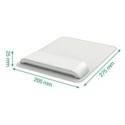 Leitz Ergo - Tapis de souris avec repose-poignet - adjustable - Gris