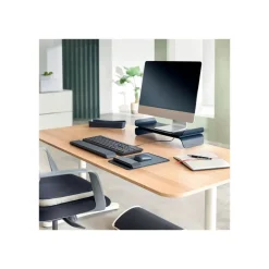 Leitz Ergo - Tapis de souris avec repose-poignet - adjustable - Gris foncé