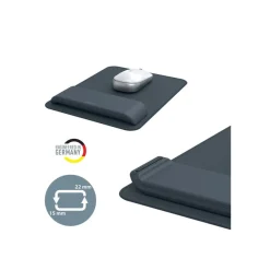 Leitz Ergo - Tapis de souris avec repose-poignet - adjustable - Gris foncé