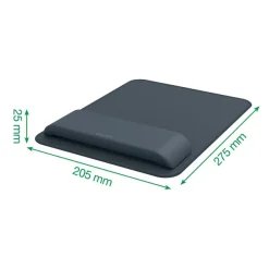 Leitz Ergo - Tapis de souris avec repose-poignet - adjustable - Gris foncé