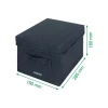 Leitz Fabric Storage - 2 Boîtes de rangement en tissu avec couvercle - petit - gris velours