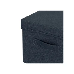 Leitz Fabric Storage - 2 Boîtes de rangement en tissu avec couvercle - moyen - gris velours