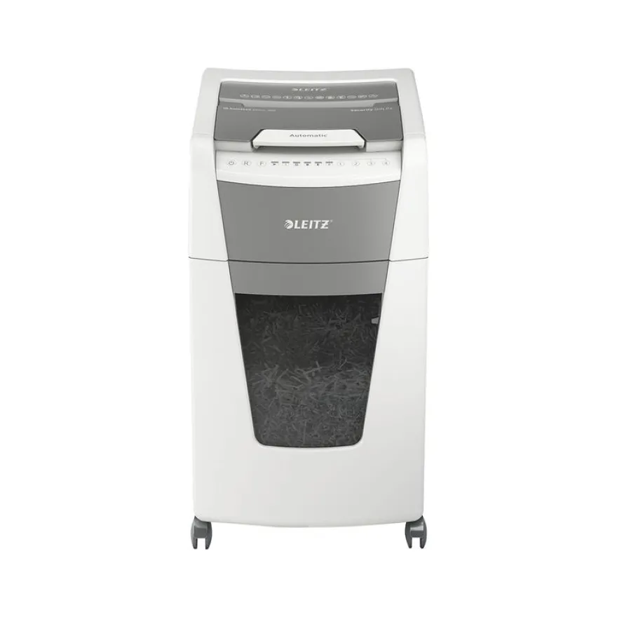 Leitz IQ AutoFeed Office 300 P4 - destructeur de documents coupe croisée - 300 feuilles - Corbeille 60 litres