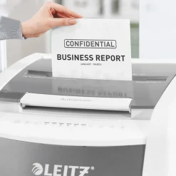 Leitz IQ AutoFeed Office Pro 600 P4 - destructeur de documents coupe croisée - 600 feuilles - Corbeille 110 litres