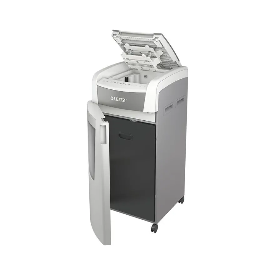 Leitz IQ AutoFeed Office Pro 600 P4 - destructeur de documents coupe croisée - 600 feuilles - Corbeille 110 litres
