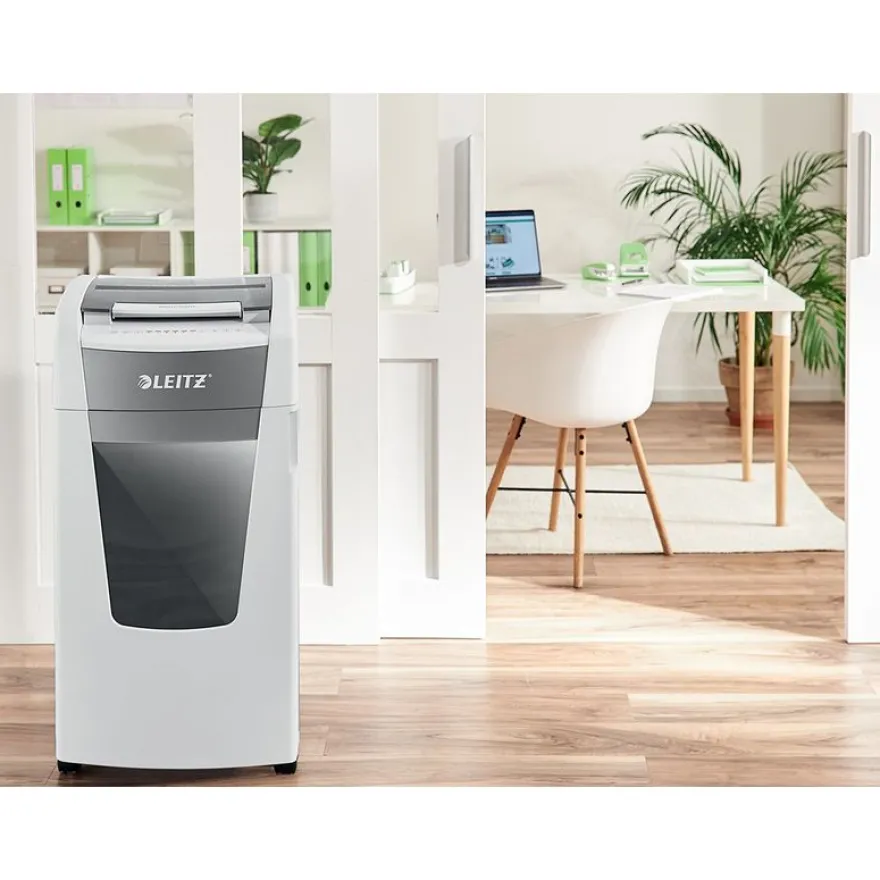 Leitz IQ AutoFeed Office Pro 600 P4 - destructeur de documents coupe croisée - 600 feuilles - Corbeille 110 litres