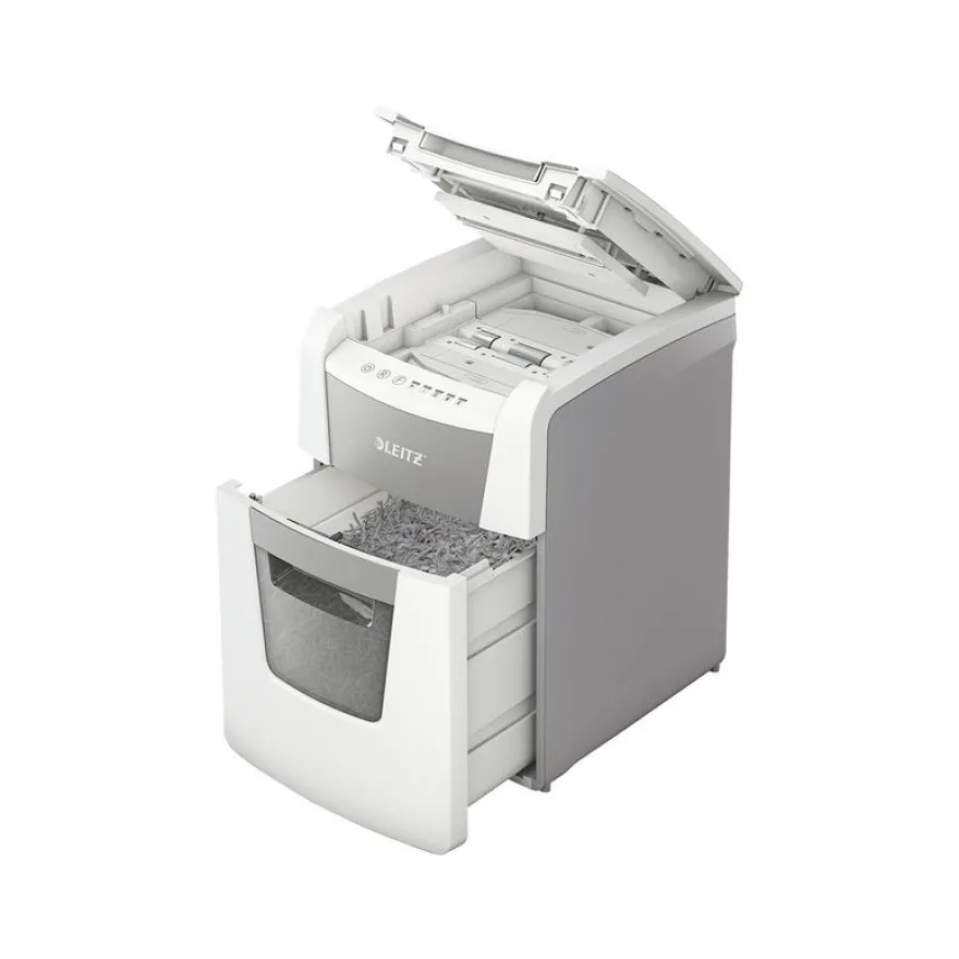 Leitz IQ AutoFeed Small Office 100 P4 - destructeur de documents coupe croisée - 100 feuilles - Corbeille 34 litres