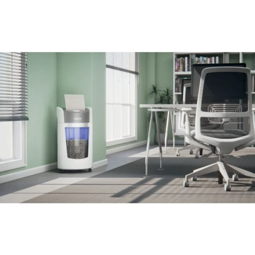 Leitz IQ Optimax - destructeur de documents coupe micro P5 - 10 feuilles - Corbeille 35 litres