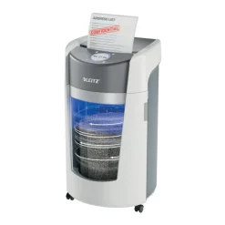 Leitz IQ Optimax - destructeur de documents coupe micro P5 - 10 feuilles - Corbeille 35 litres