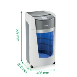 Leitz IQ Optimax - destructeur de documents coupe micro P5 - 10 feuilles - Corbeille 35 litres