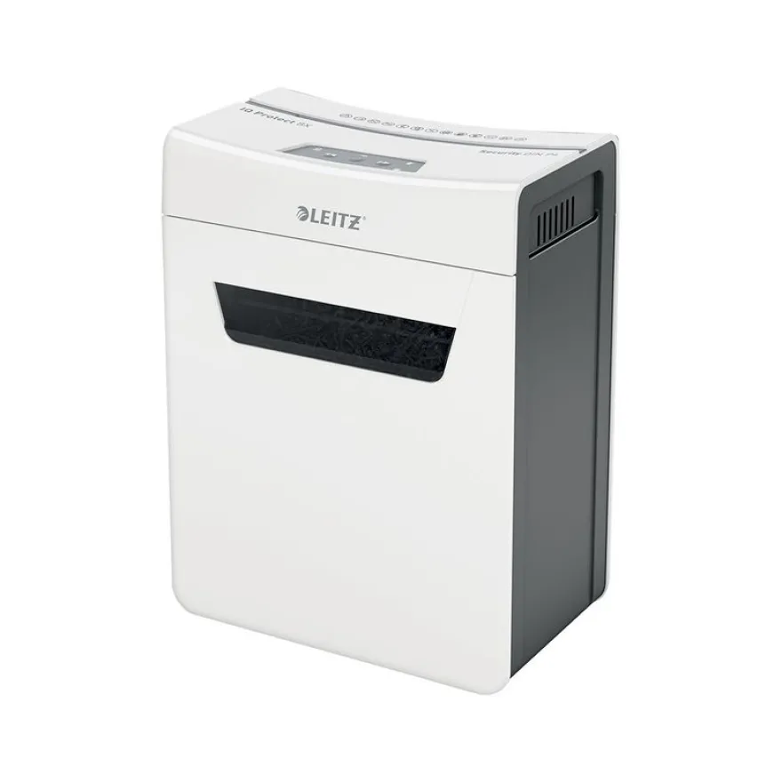 Leitz IQ Protect 8X - destructeur de documents coupe croisée microparticules -8 feuilles - Corbeille 14 litres