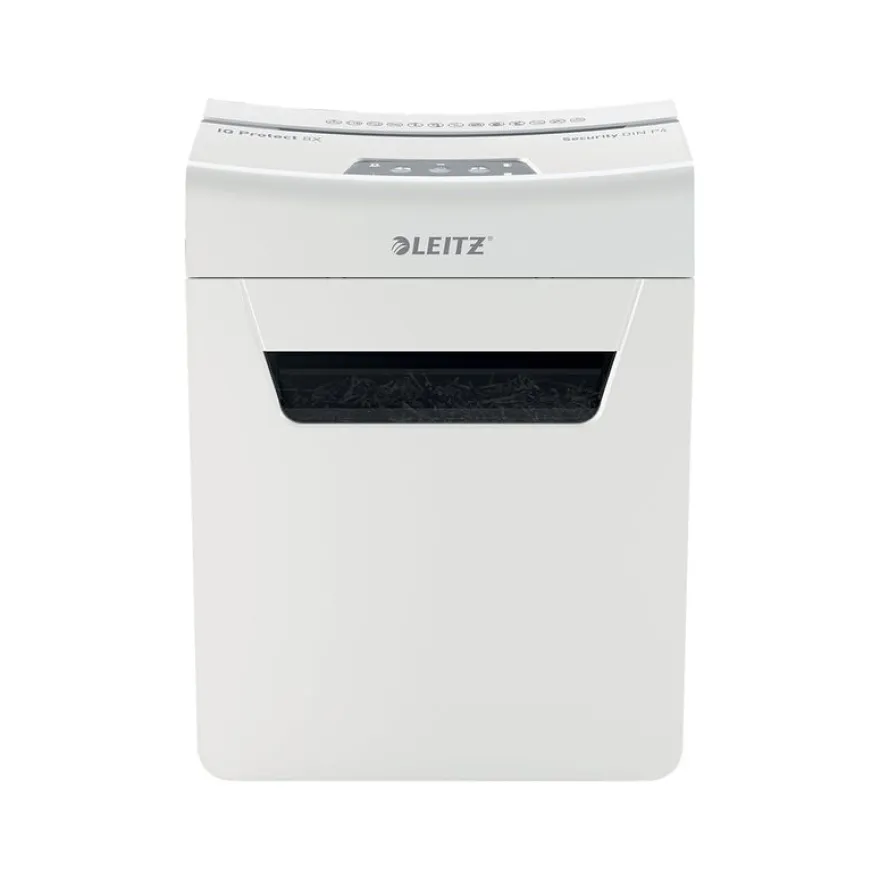 Leitz IQ Protect 8X - destructeur de documents coupe croisée microparticules -8 feuilles - Corbeille 14 litres