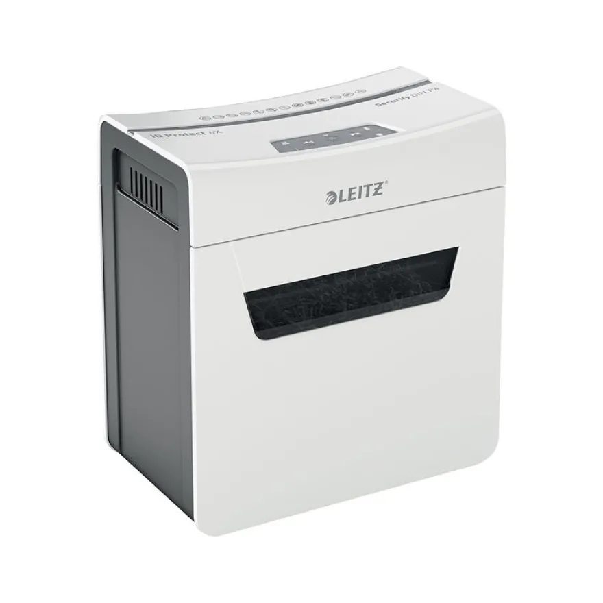 Leitz IQ Protect 6X - destructeur de documents coupe croisée - 6 feuilles - Corbeille 10 litres