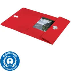 Leitz Recycle - chemise à 3 rabats - A4 - pour 150 feuilles - rouge