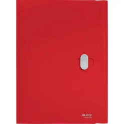 Leitz Recycle - chemise à 3 rabats - A4 - pour 150 feuilles - rouge