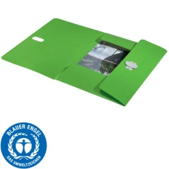 Leitz Recycle - chemise à 3 rabats - A4 - pour 150 feuilles - vert