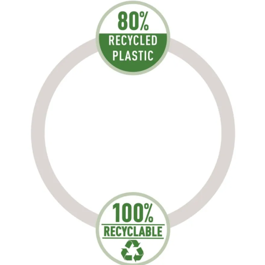 Leitz Recycle - Trieur à soufflet - 5 positions - A4 - pour 250 feuilles - à onglets - jaune