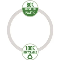 Leitz Recycle - Trieur à soufflet - 5 positions - A4 - pour 250 feuilles - à onglets - bleu