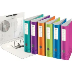 Leitz WOW - Classeur à levier Active 180° - Dos 82 mm - A4 - pour 500 feuilles - disponible dans différentes couleurs