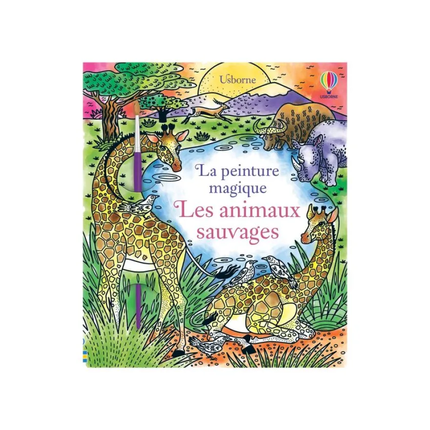 Les animaux sauvages - La peinture magique - par Baer Sam - livre à colorier
