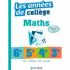 Les années de collège - Maths