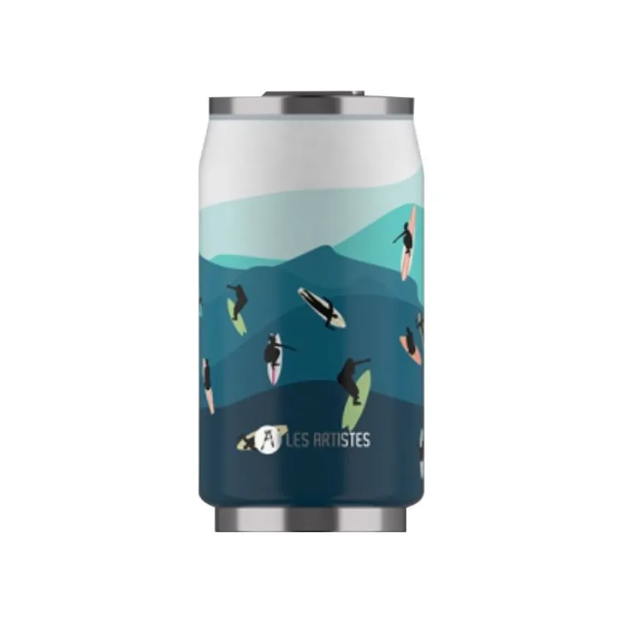 Les Artistes Paris - Canette isotherme - surf - 280 ml - acier inoxydable