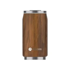 Les Artistes Paris - Canette isotherme - bois - 280 ml - acier inoxydable