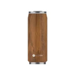 Les Artistes Paris - Canette isotherme - bois - 500 ml - acier inoxydable