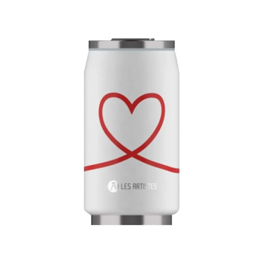 Les Artistes Paris - Canette isotherme - Love - 280 ml - acier inoxydable