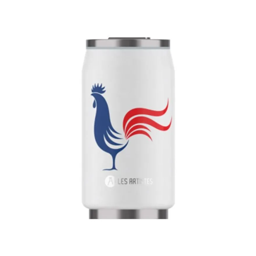 Les Artistes Paris - Canette isotherme - Le coq - 280 ml - acier inoxydable