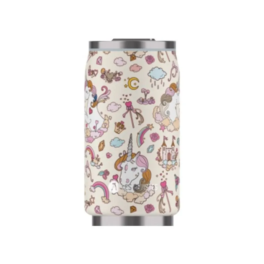 Les Artistes Paris - Canette isotherme - Licorne ivoire - 280 ml - acier inoxydable
