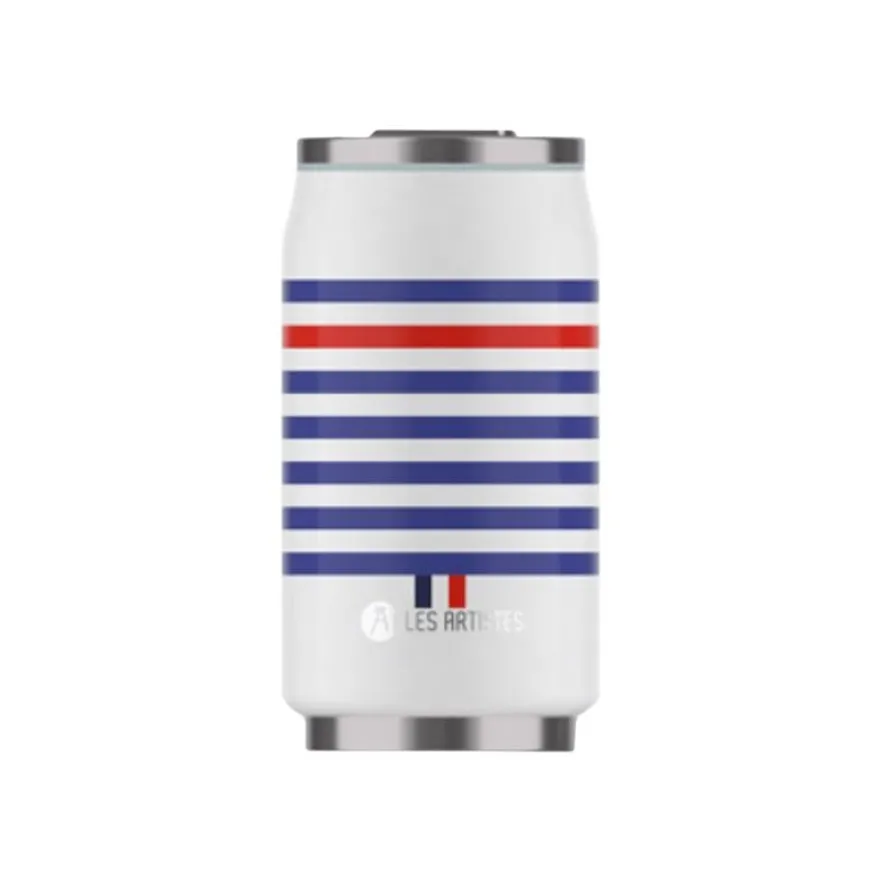 Les Artistes Paris - Canette isotherme - Sailor bleu/blanc/rouge - 280 ml - acier inoxydable